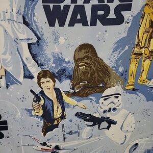 Pottery Barn Kids Star Wars Shirt with Blue and Yellow Accents